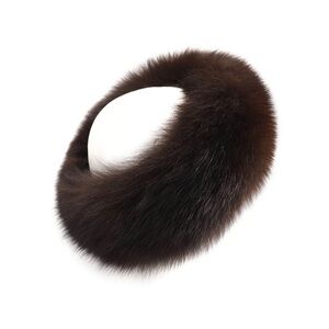 Surell Fox Fur Headband/Scarf- Brown- Like New and Hard to Find-